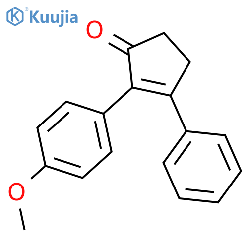 2-CYCLOPENTEN-1-ONE, 2-(4-METHOXYPHENYL)-3-PHENYL- structure