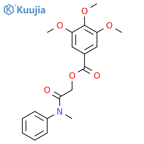 [Methyl(phenyl)carbamoyl]methyl 3,4,5-trimethoxybenzoate structure