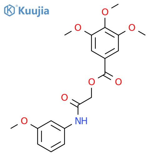 (3-methoxyphenyl)carbamoylmethyl 3,4,5-trimethoxybenzoate structure