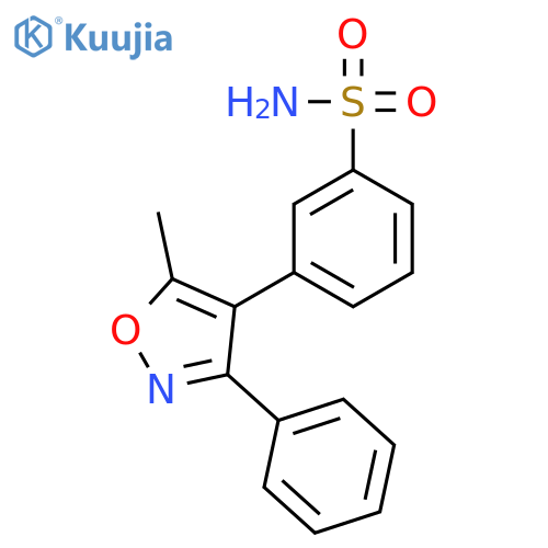 3-(5-Methyl-3-phenylisoxazol-4-yl)benzenesulfonamide structure