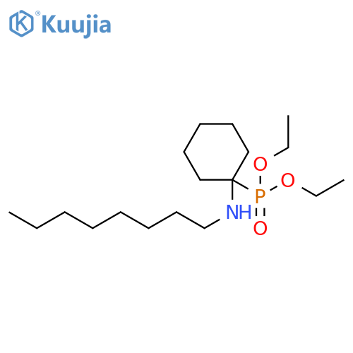 Phosphonic acid, [1-(octylamino)cyclohexyl]-, diethyl ester structure