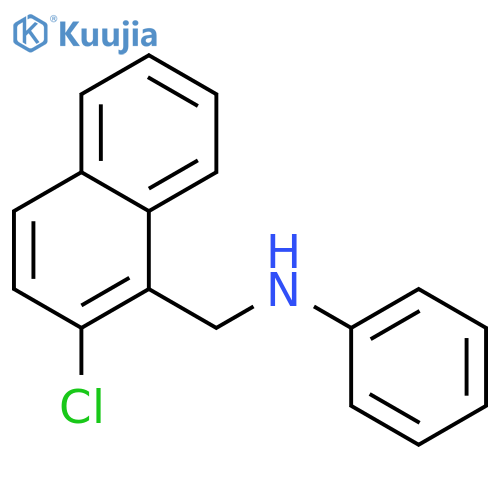 N-[(2-chloronaphthalen-1-yl)methyl]aniline structure