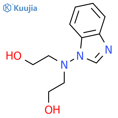 2,2'-(1H-benzimidazol-1-ylimino)diethanol structure