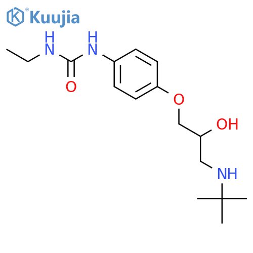 Urea,N-[4-[3-[(1,1-dimethylethyl)amino]-2-hydroxypropoxy]phenyl]-N'-ethyl- structure