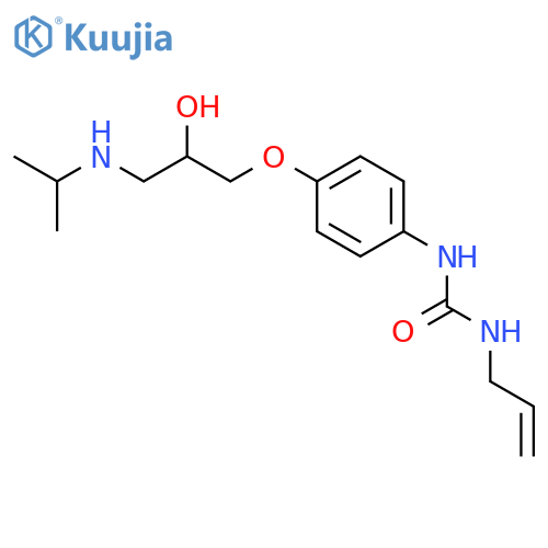 Urea,N-[4-[2-hydroxy-3-[(1-methylethyl)amino]propoxy]phenyl]-N'-2-propenyl- structure
