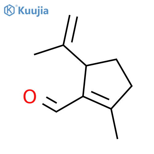 1-Cyclopentene-1-carboxaldehyde, 2-methyl-5-(1-methylethenyl)- structure