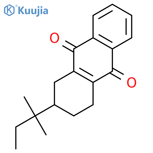 9,10-Anthracenedione, 2-(1,1-dimethylpropyl)-1,2,3,4-tetrahydro- structure