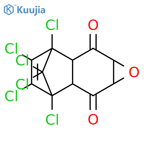 1,9,10,11,12,12-hexachloro-5-oxatetracyclo[7.2.1.02,?.0?,?]dodec-10-ene-3,7-dione structure