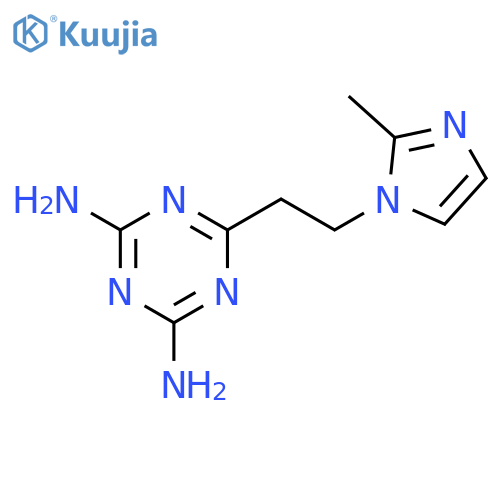 6-2-(2-Methylimidazol-1-yl)ethyl-1,3,5-triazine-2,4-diamine structure