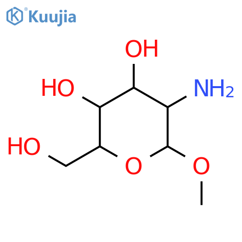 β-D-Glucopyranoside, methyl 2-amino-2-deoxy- structure