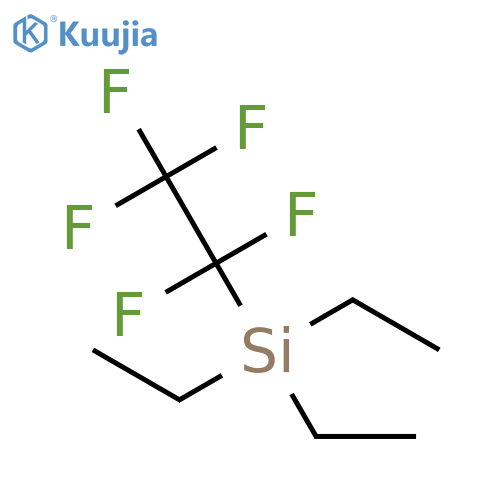 Silane, triethyl(pentafluoroethyl)- structure