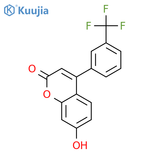7-HYDROXY-4-(3-TRIFLUOROMETHYLPHENYL)COUMARIN structure