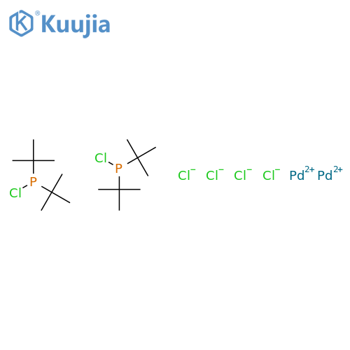 [Di-tert-butyl(chloro)phosphine]palladium(II) Dichloride Dimer structure