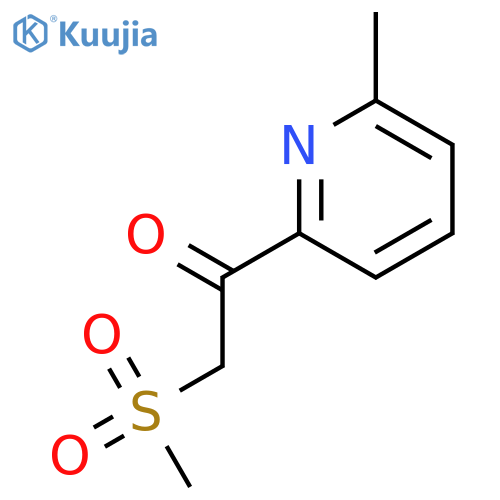 1-(6-Methylpyridin-2-yl)-2-methylsulfonylethanone structure