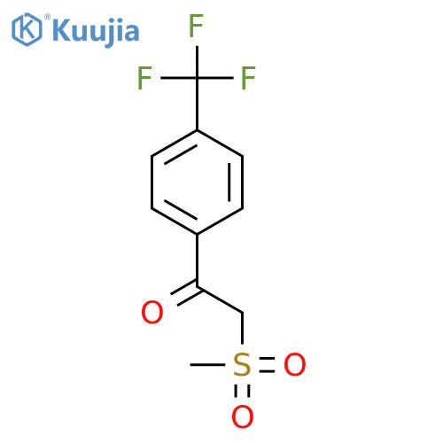 2-(Methylsulfonyl)-1-4-(trifluoromethyl)phenylethanone structure