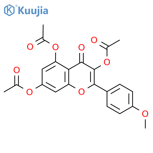 2-(4-Methoxyphenyl)-4-oxo-4H-1-benzopyran-3,5,7-triyl triacetate structure