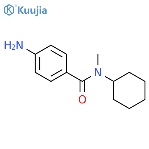4-Amino-N-cyclohexyl-N-methylbenzamide structure