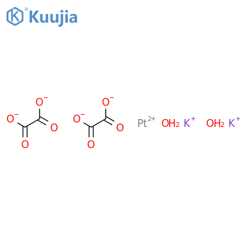 Platinate(2-),bis[ethanedioato(2-)-O,O']-, dipotassium, hydrate, (SP-4-1)- (9CI) structure