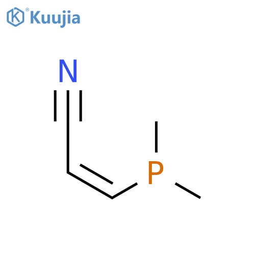 2-Propenenitrile, 3-(dimethylphosphino)-, (Z)- structure