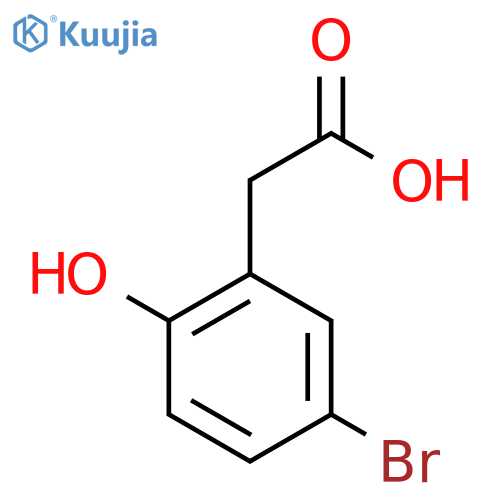 2-(5-Bromo-2-hydroxyphenyl)acetic acid structure