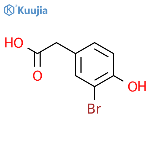 3-Bromo-4-hydroxyphenylacetic acid structure