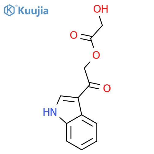 2-(1H-indol-3-yl)-2-oxoethyl hydroxyacetate structure