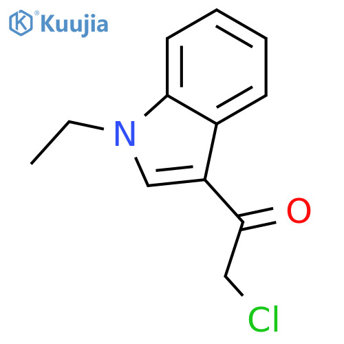 2-chloro-1-(1-ethyl-1H-indol-3-yl)ethanone structure