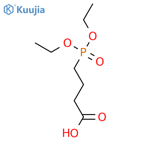 Diethylphosphonobutanoic acid structure