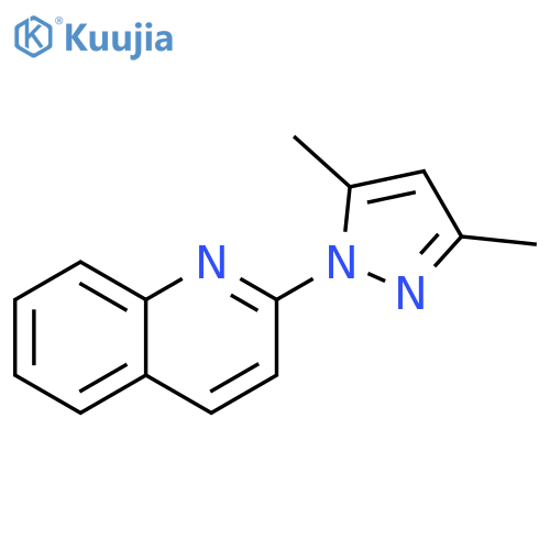 2-(3,5-dimethyl-1H-pyrazol-1-yl)quinoline structure