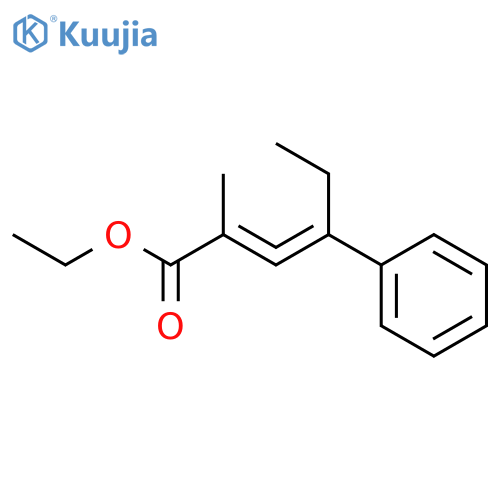 2-Methyl-4-phenyl-2,3-hexadienoic acid ethyl ester structure