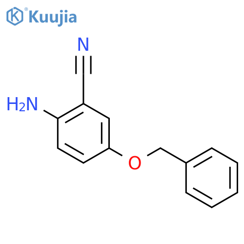 2-amino-5-(benzyloxy)benzonitrile structure