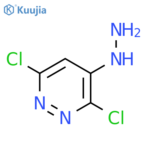 3,6-dichloro-4-hydrazinylpyridazine structure