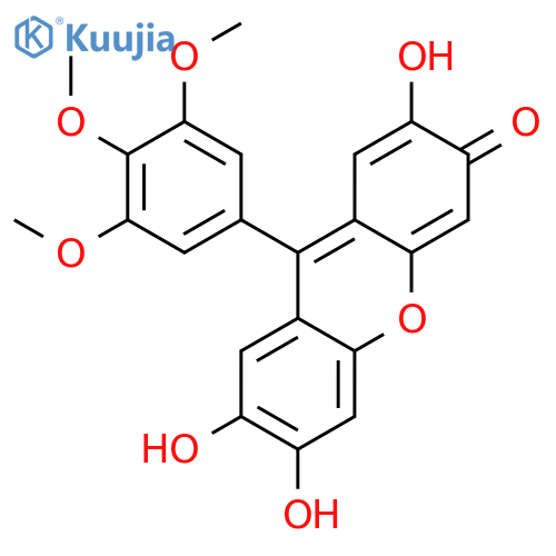 3H-Xanthen-3-one, 2,6,7-trihydroxy-9-(3,4,5-trimethoxyphenyl)- structure