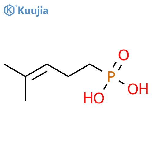 (4-methylpent-3-en-1-yl)phosphonic acid structure