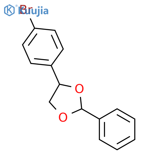 1,3-Dioxolane, 4-(4-bromophenyl)-2-phenyl- structure
