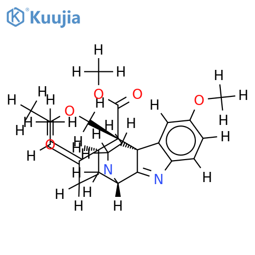 17-acetoxy-10-methoxy-akuammilane-16-carboxylic acid methyl ester structure