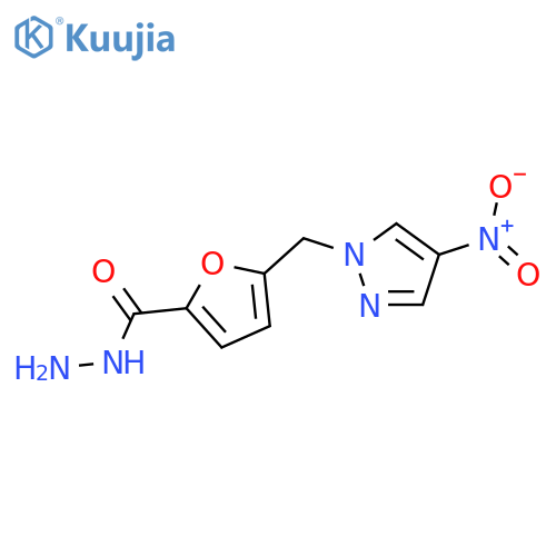 5-(4-Nitro-1H-pyrazol-1-yl)methyl-2-furohydrazide structure