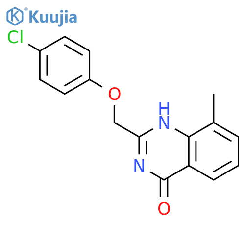 4(1H)-Quinazolinone, 2-[(4-chlorophenoxy)methyl]-8-methyl- structure