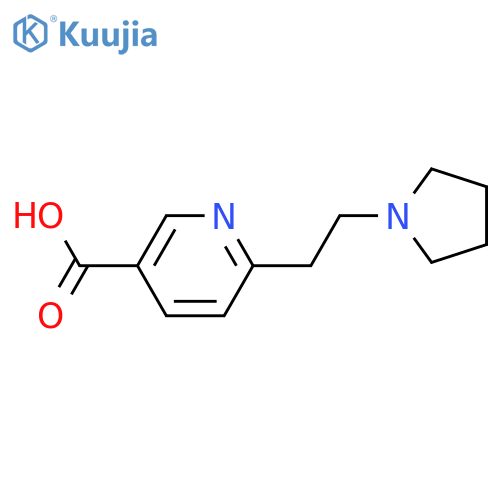 6-(2-Pyrrolidin-1-ylethyl)nicotinic Acid structure
