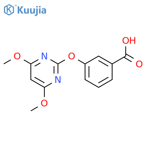 3-(4,6-Dimethoxypyrimidin-2-yl)oxybenzoic Acid structure
