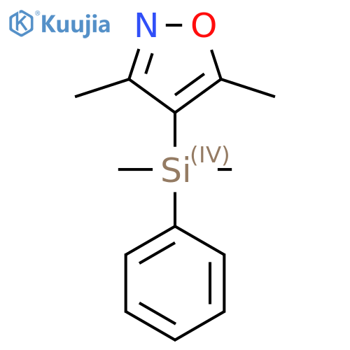 4-(Dimethylphenylsilyl)-3,5-dimethylisoxazole structure