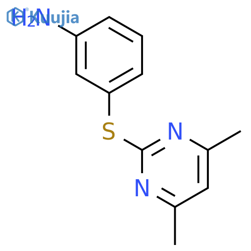 3-(4,6-Dimethylpyrimidin-2-yl)thioaniline structure