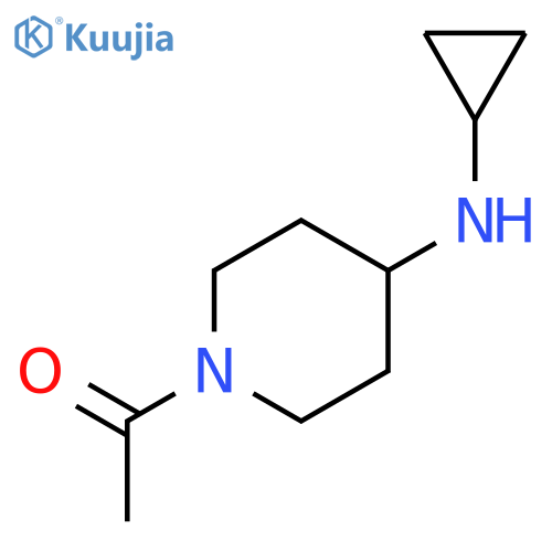 1-4-(Cyclopropylamino)piperidin-1-ylethan-1-one structure