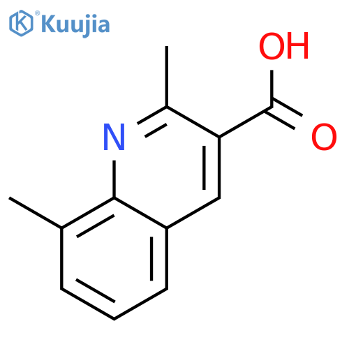 2,8-Dimethylquinoline-3-carboxylic acid structure