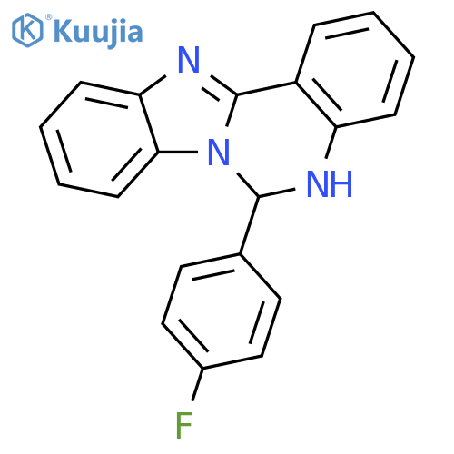 Benzimidazo[1,2-c]quinazoline, 6-(4-fluorophenyl)-5,6-dihydro- structure