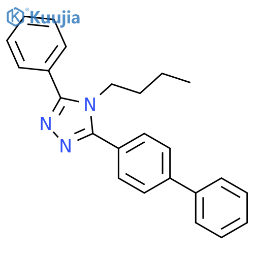 4H-1,2,4-Triazole, 3-[1,1'-biphenyl]-4-yl-4-butyl-5-phenyl- structure