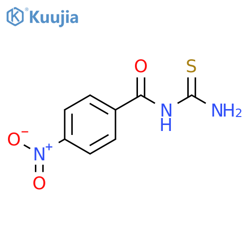 Benzamide, N-(aminothioxomethyl)-4-nitro- structure