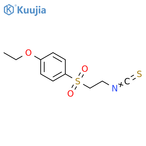Benzene, 1-ethoxy-4-[(2-isothiocyanatoethyl)sulfonyl]- structure