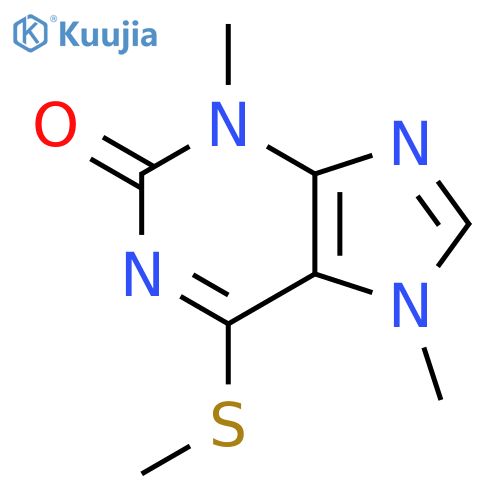 3,7-Dimethyl-6-(methylthio)purin-2(3H)-one structure
