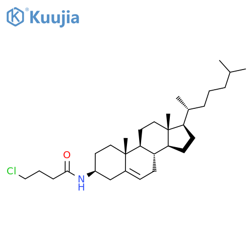 4-Chloro-N-[(3S,8S,9S,10R,13R,14S,17R)-10,13-dimethyl-17-[(2R)-6-methylheptan-2-yl]-2,3,4,7,8,9,11,12,14,15,16,17-dodecahydro-1H-cyclopenta[a]phenanthren-3-yl]butanamide structure